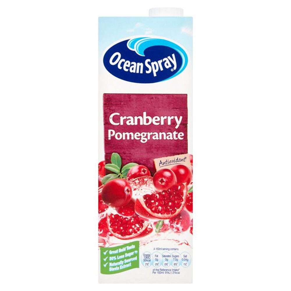 Ocean Spray Cranberry Pomegranate Juice Box 1L