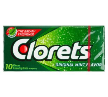 Clorets Original Mint Flavor Chewing Gum 10 PC