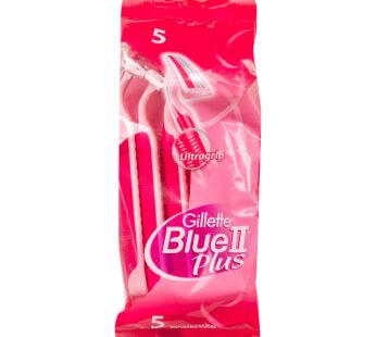 Gillette Blue II Plus Disposable Razors For Women 5PC