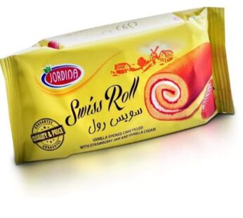 Jordina Swiss Roll Strawberry Jam & Vanilla Cake 50G