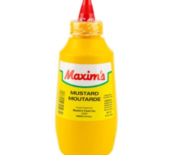 Maxim’s Squeeze Mustard Bottle 16OZ