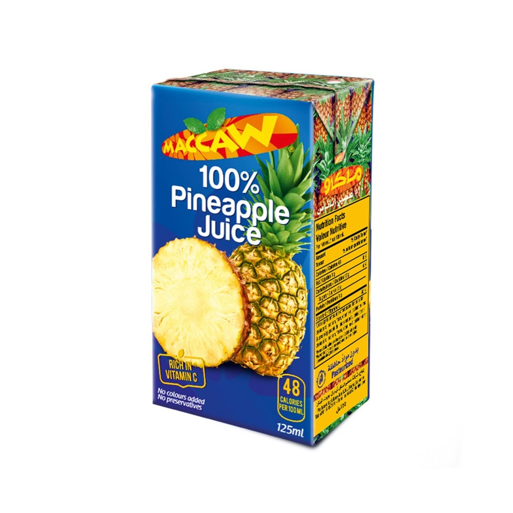 Maccaw Pineapple Tetra Brik Slim 125ML