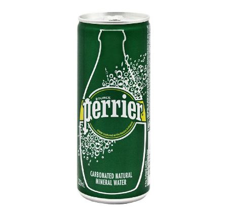 Perrier Carbonated Natural Mineral Water Can 250ML