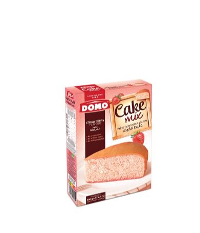 Domo Cake Mix Strawberry 500G