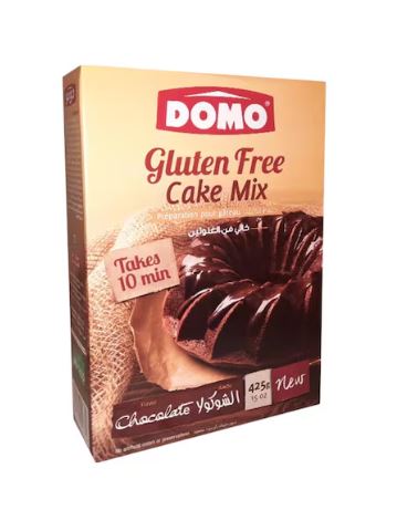 Domo Gluten Free Mix Chocolate Cake 425G