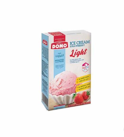 Domo Light Strawberry Ice Cream Powder 50G