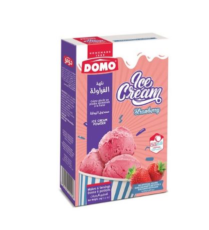 Domo Strawberry Ice Cream Powder 50G