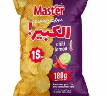 Master Curvy Chili Lemon Chips 180G