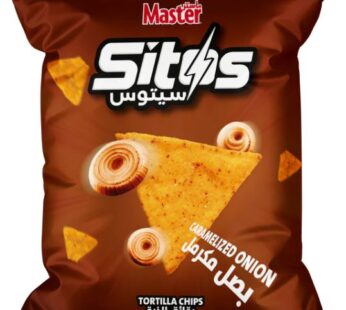 Master Sitos Caramelized Onion Tortilla Chips 80G