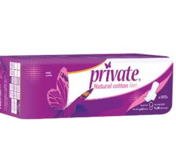 Private Maxi Natural Cotton Feel Night 9 Pads