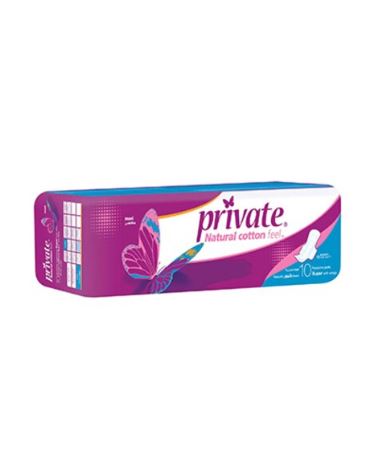 Private Maxi Natural Cotton Feel Normal 10 Pads