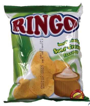 Ringo Sour & Cream Chips 14G