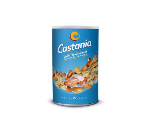 Castania Unsalted Mixed Nuts Can 400G