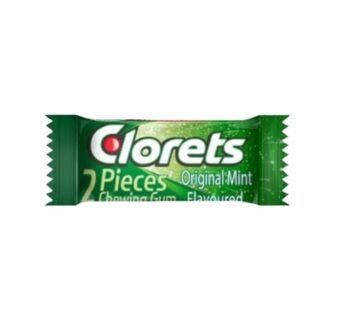 Clorets Original Mint Flavor Chewing Gum 2 Pieces