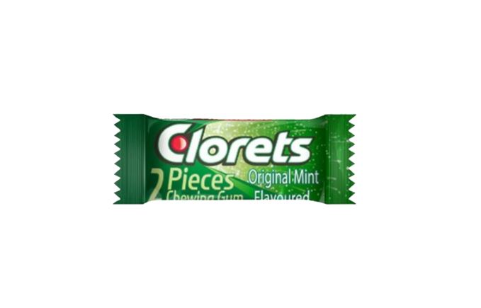 Clorets Original Mint Flavor Chewing Gum 2 Pieces