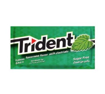 Trident Spearmint Flavor Sugar Free Chewing Gum