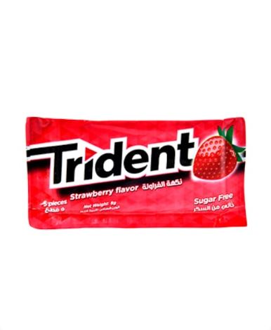 Trident Strawberry Flavor Sugar Free Chewing Gum