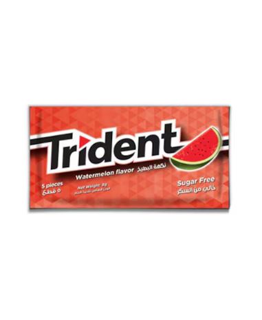 Trident Watermelon Flavor Sugar Free Chewing Gum