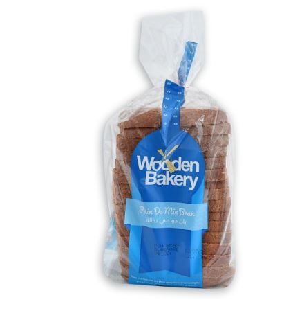 Wooden Bakery Pain De Mie Bran Bag 400G