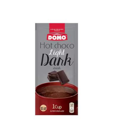 Domo Light Dark Hot Chocolate Sachet 10G