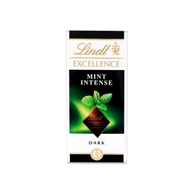 Lindt Excellence Mint Intense Dark Chocolate Bar 100G