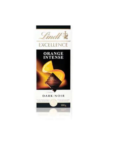 Lindt Excellence Orange Intense Dark Chocolate Bar 100G