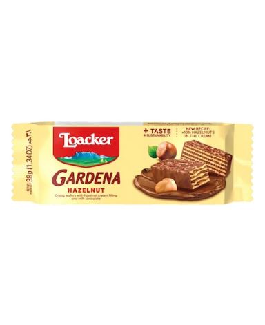 Loacker Gardena Hazelnut Cream Wafer 38G