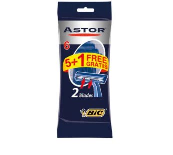 Bic Astor Twin Normal Razors 5 + 1 Free