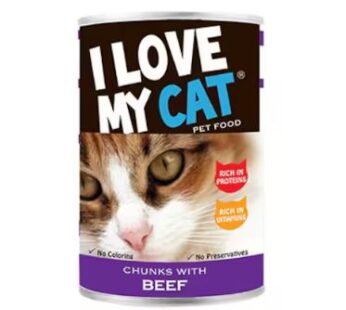 I Love My Cat Chunks With Beef 415G