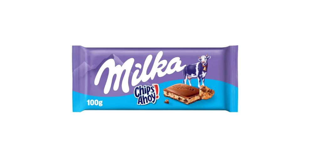 Milka Chips Ahoy Chocolate Bar 100G