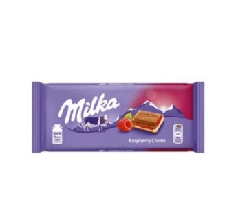 Milka Raspberry Cream Chocolate Bar 100G