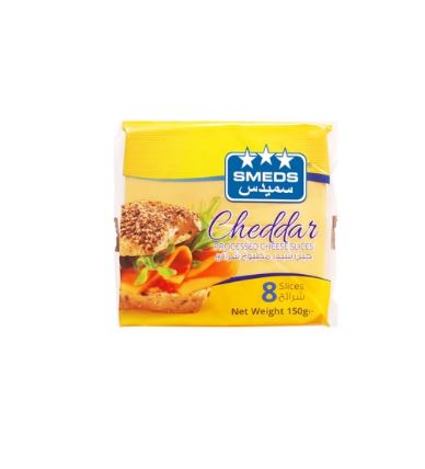 Smeds Cheddar Slices Processed Cheese 150G