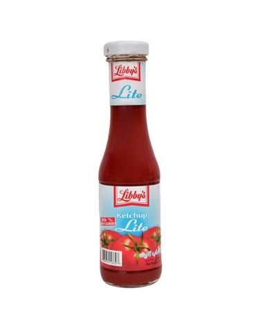 Libby’s Lite Tomato Ketchup Small Glass Bottle 340G