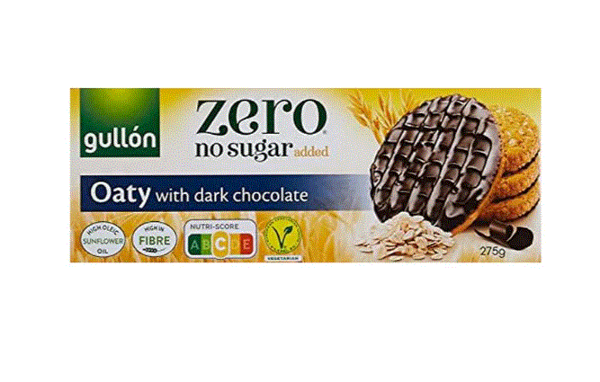 Gullon Oaty With Dark Chocolate Biscuits Sugar Free 275G
