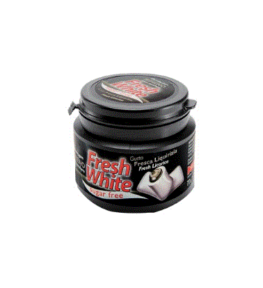 Fresh White Licorice Sugar Free Gum 77G