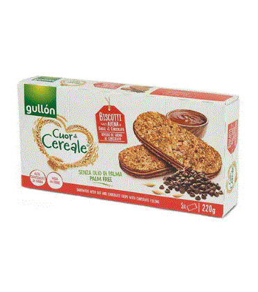 Gullon Cuor Di Cereale Sandwich With Oat & Chocolate Chips 220G