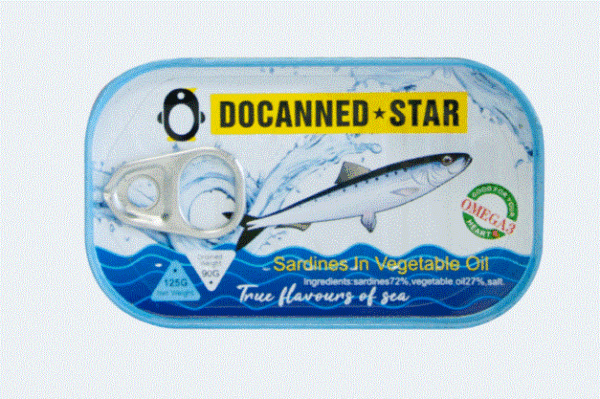 Docanned Star Sardines In Vegetable Oil 125G