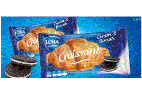 Lora Cream & Biscuits Croissant 35G