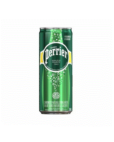 Perrier Sparkling Natural Mineral Water Can 330ML