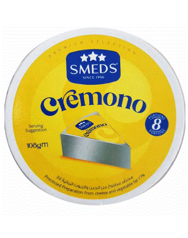 Smeds Cremono Cheese Spread, 8 Portions, 108G