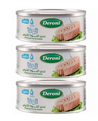 Deroni Light Tuna In Water 185G*3 Offer