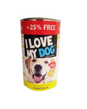 I Love My Dog Chunks With Chicken 1230G