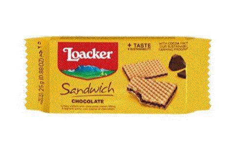 Loacker Sandwich Wafer With Chocolate 25G