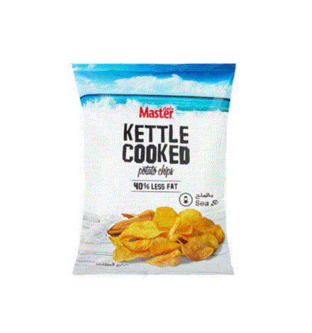 Master Kettle Cooked Sea Salt Chips 76G