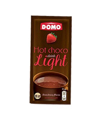 Domo Light Strawberry Hot Chocolate Sachet 10G