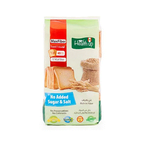Health Up Max Fiber Zero Added Sugar Toast 45 Slices