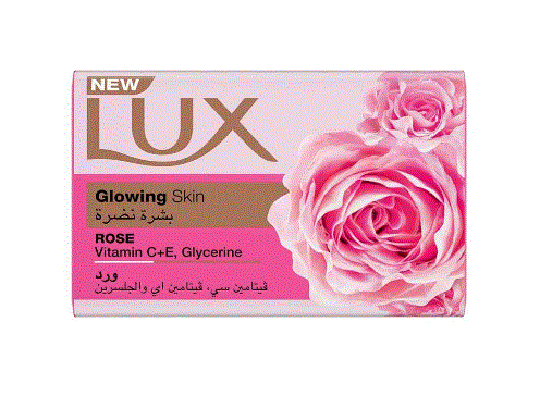 Lux Glowing Skin Rose Soap Bar 75G