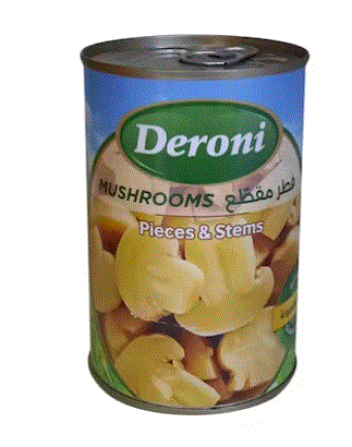 Deroni Pieces & Stems Mushrooms Can 400G