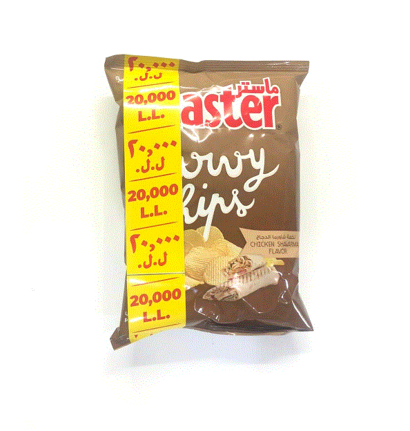 Master Curvy Chicken Shawarma Chips 32G
