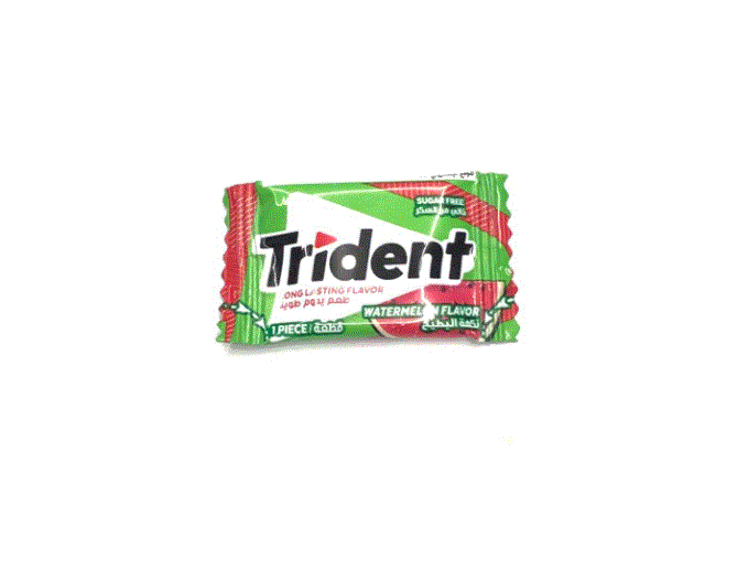 Trident Watermelon Flavor Chewing Gum 1 Piece